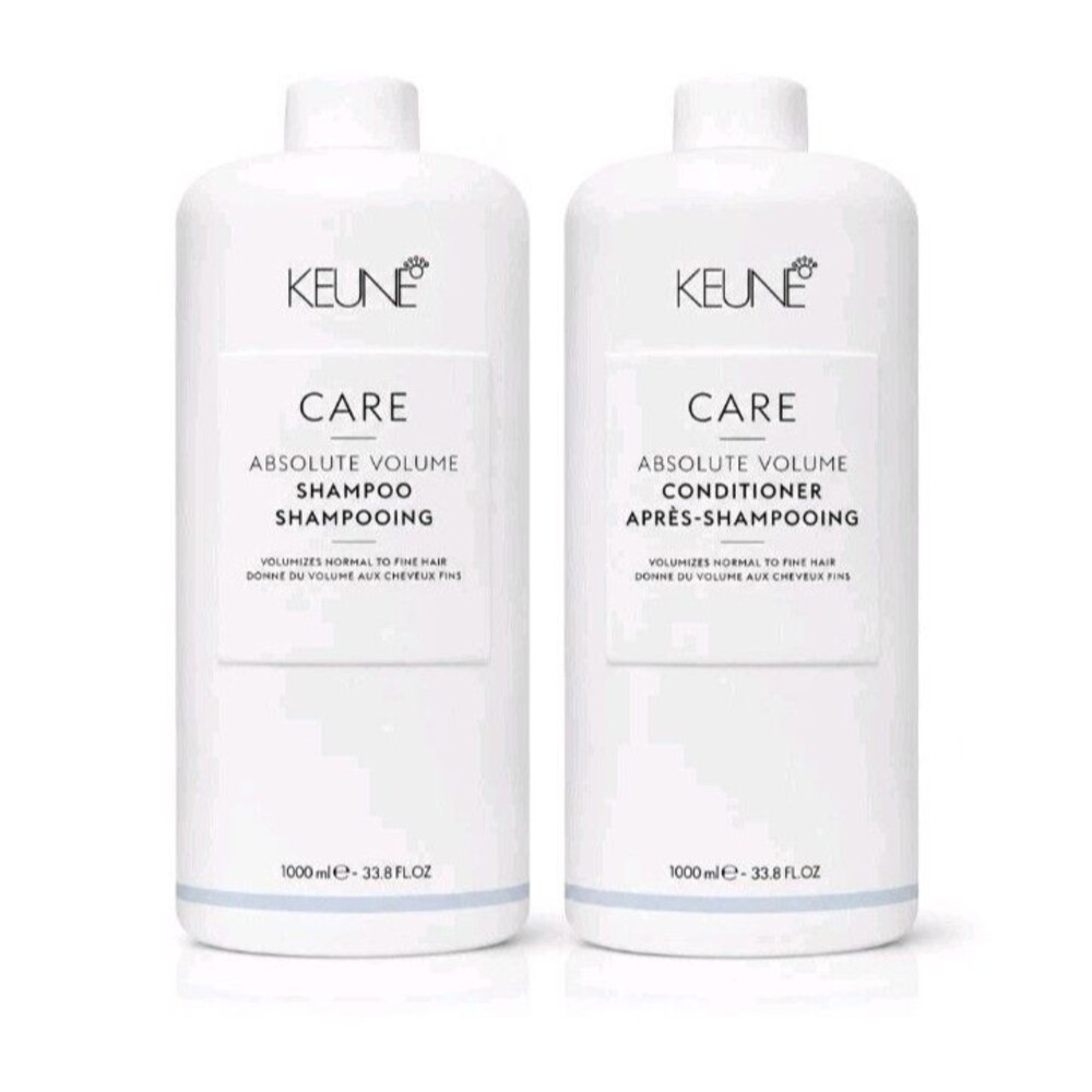 Keune Care Absolute Volume Shampoo & Conditioner Set – 33.8 fl oz (1000 mL) Each